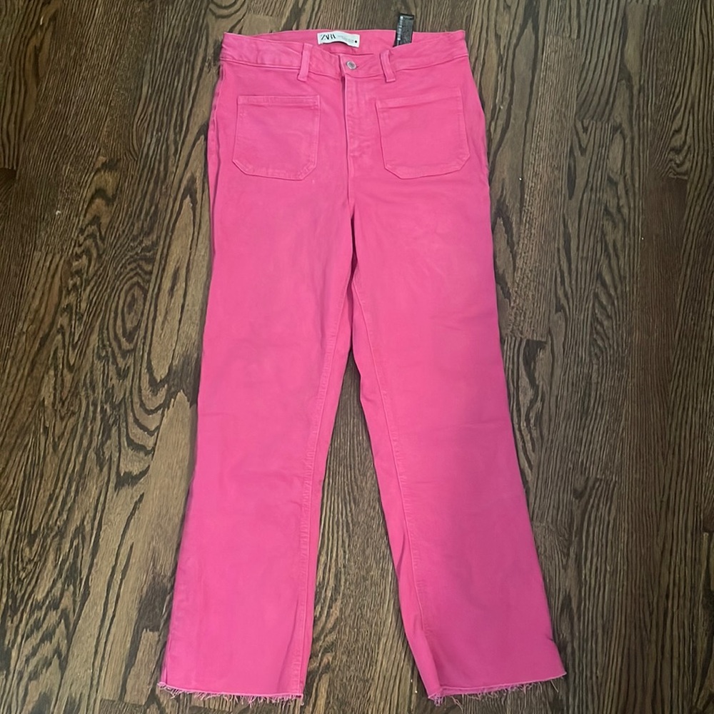 Zara High-Rise Cropped Jeans